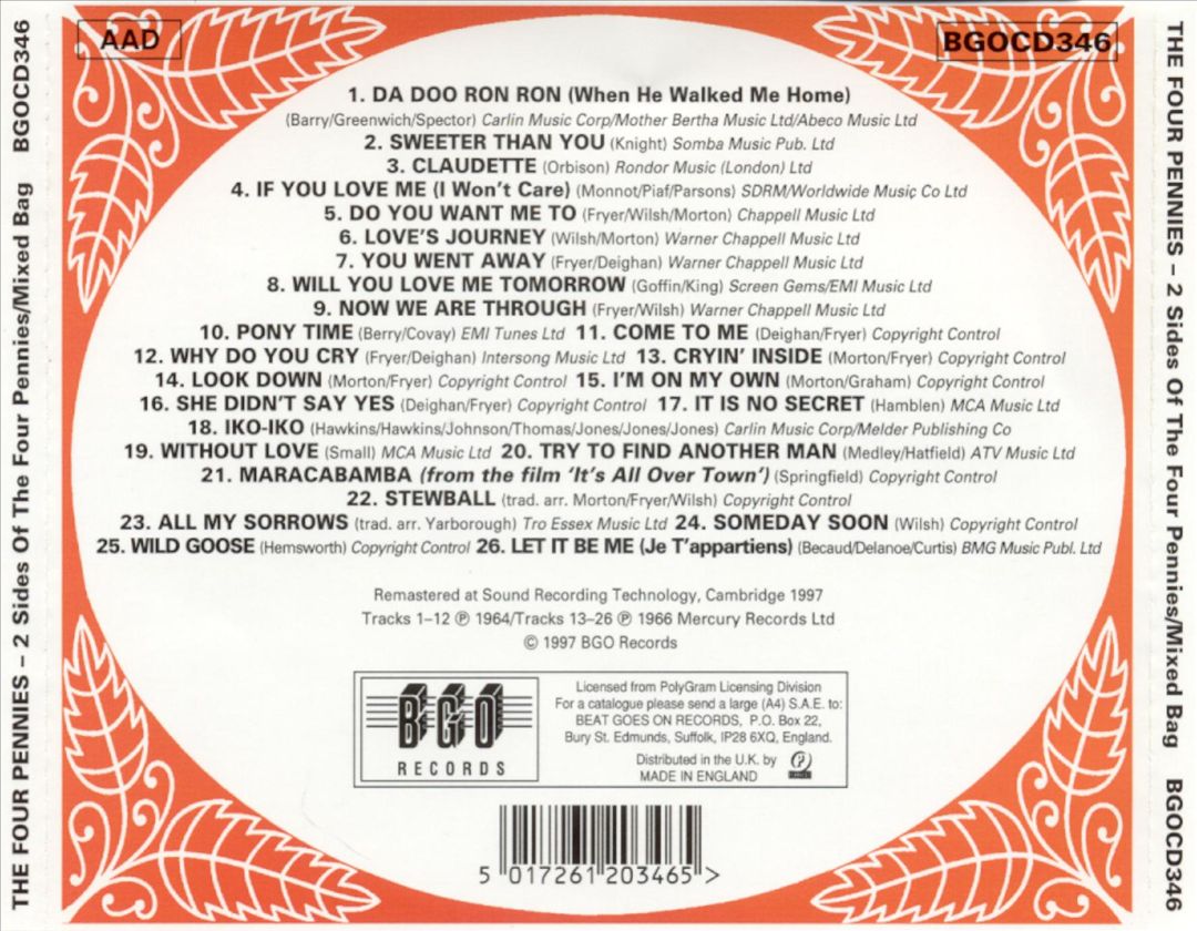 2 Sides of the Four Pennies/Mixed Bag cover art