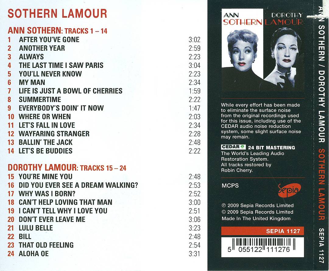 Sothern Lamour cover art