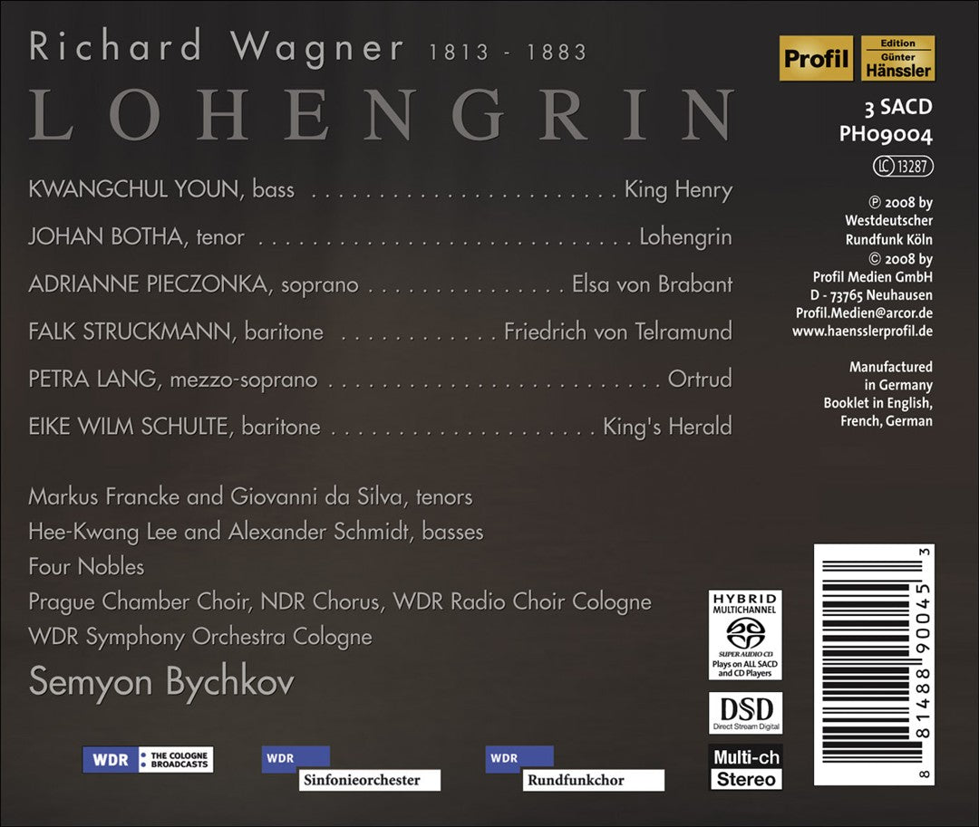 Wagner: Lohengrin cover art
