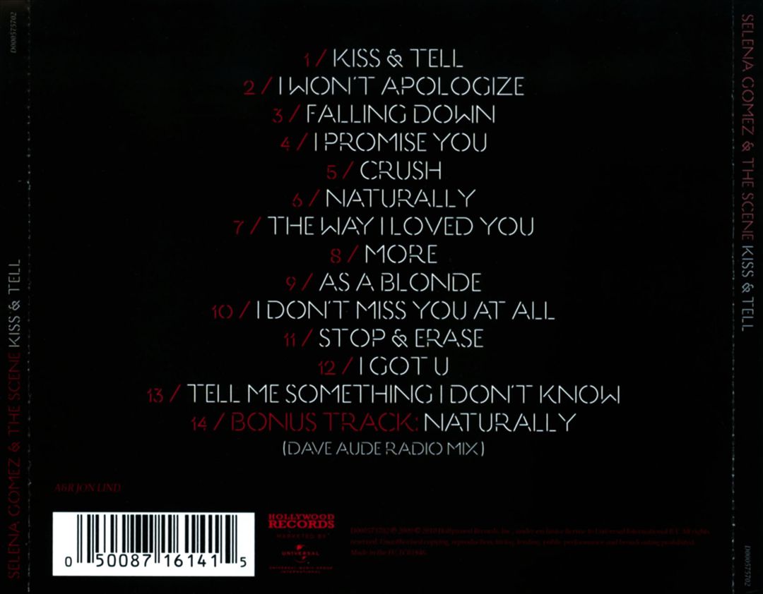 Kiss & Tell cover art