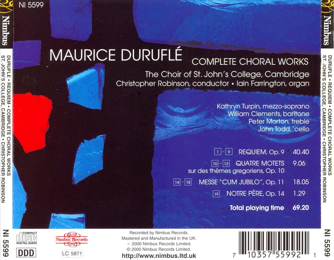 Duruflé: Complete Choral Works cover art