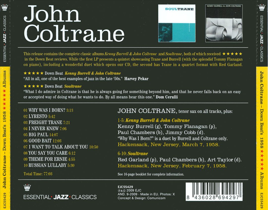 Soultrane/Kenny Burrell and John Coltrane cover art