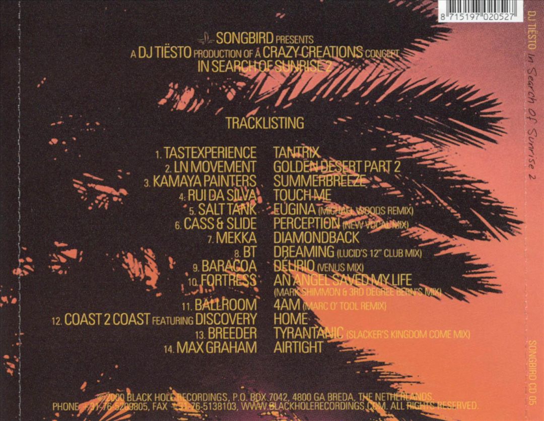In Search Of Sunrise V.2 cover art
