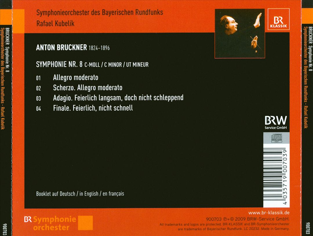 Bruckner: Symphony No. 8 cover art