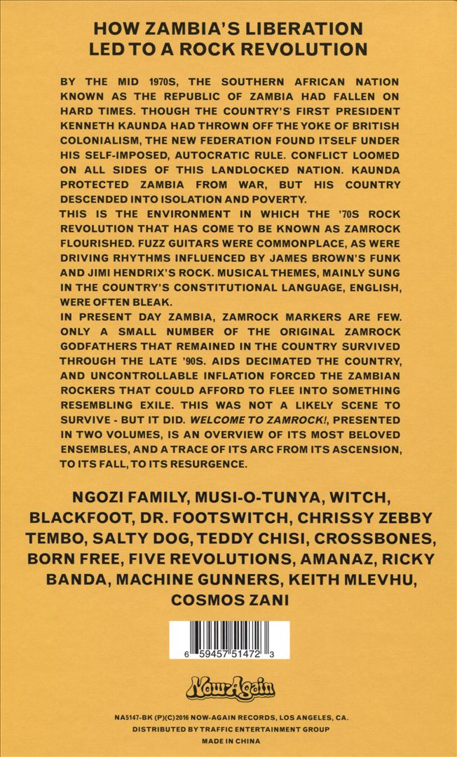 Welcome to Zamrock! Vol 1: How Zambia’s Liberation Led To A Rock Revolution 1972-77 cover art