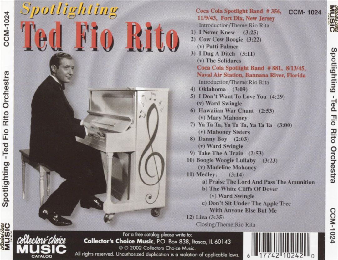 Spotlighting the Ted Fio Rito Orchestra cover art