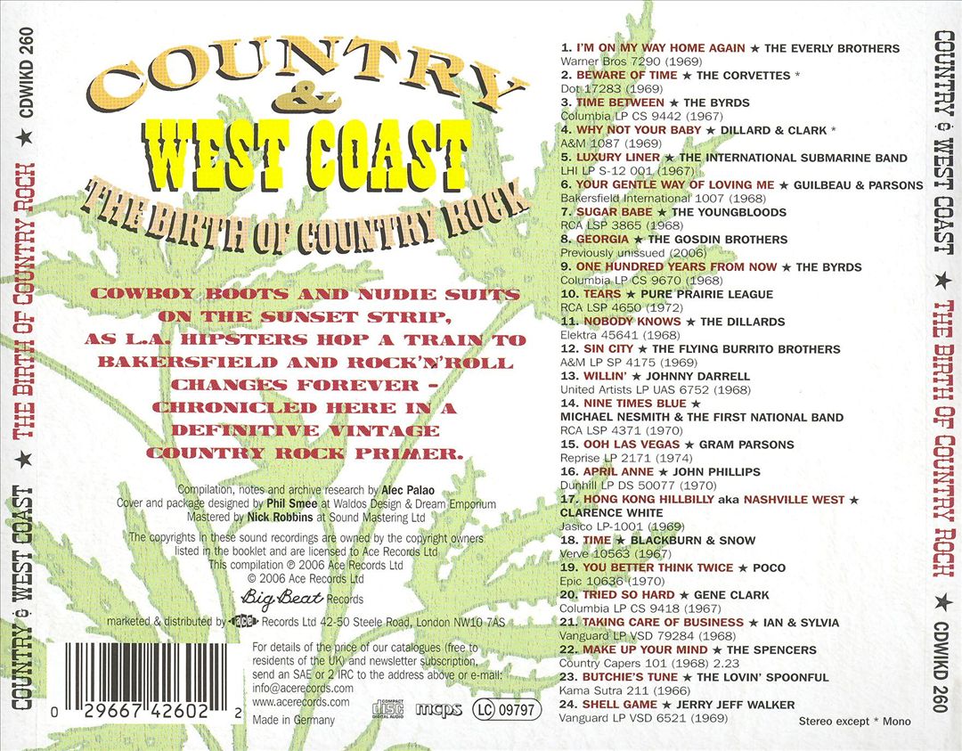 Country & West Coast: The Birth of Country Rock cover art