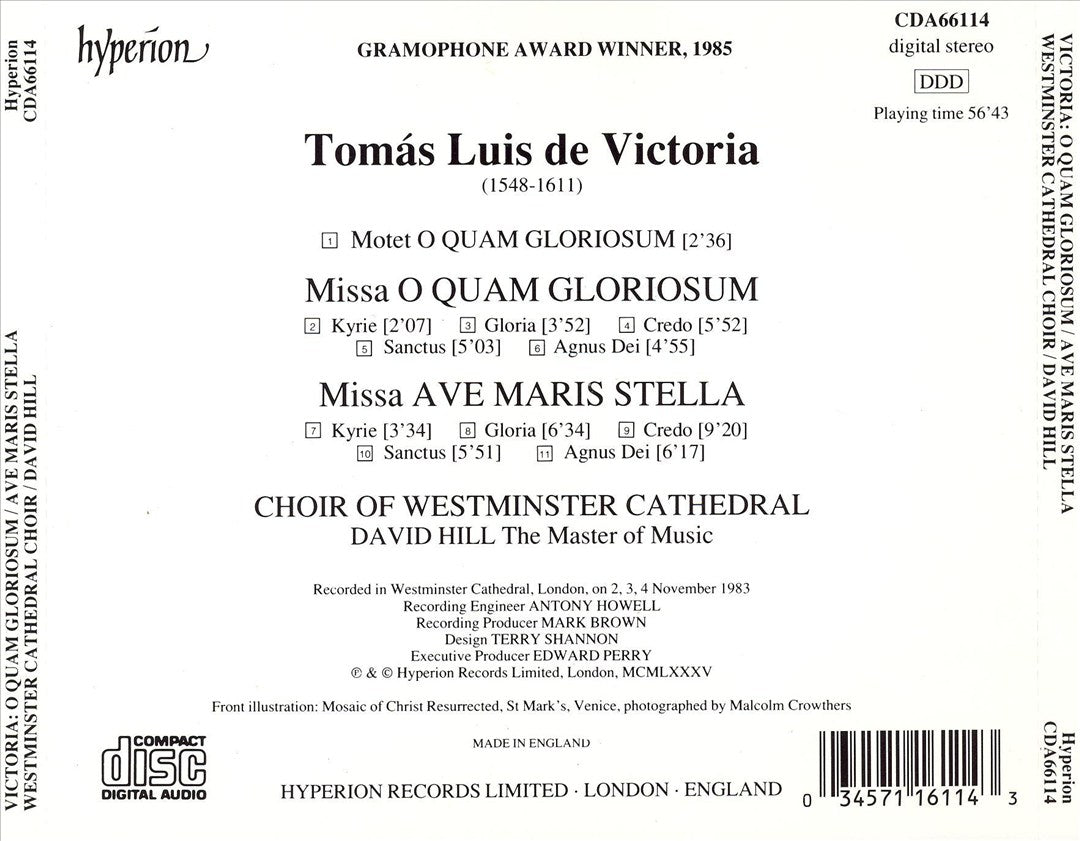 Victoria: Ave Maris Stella; O Quam Gloriosum cover art