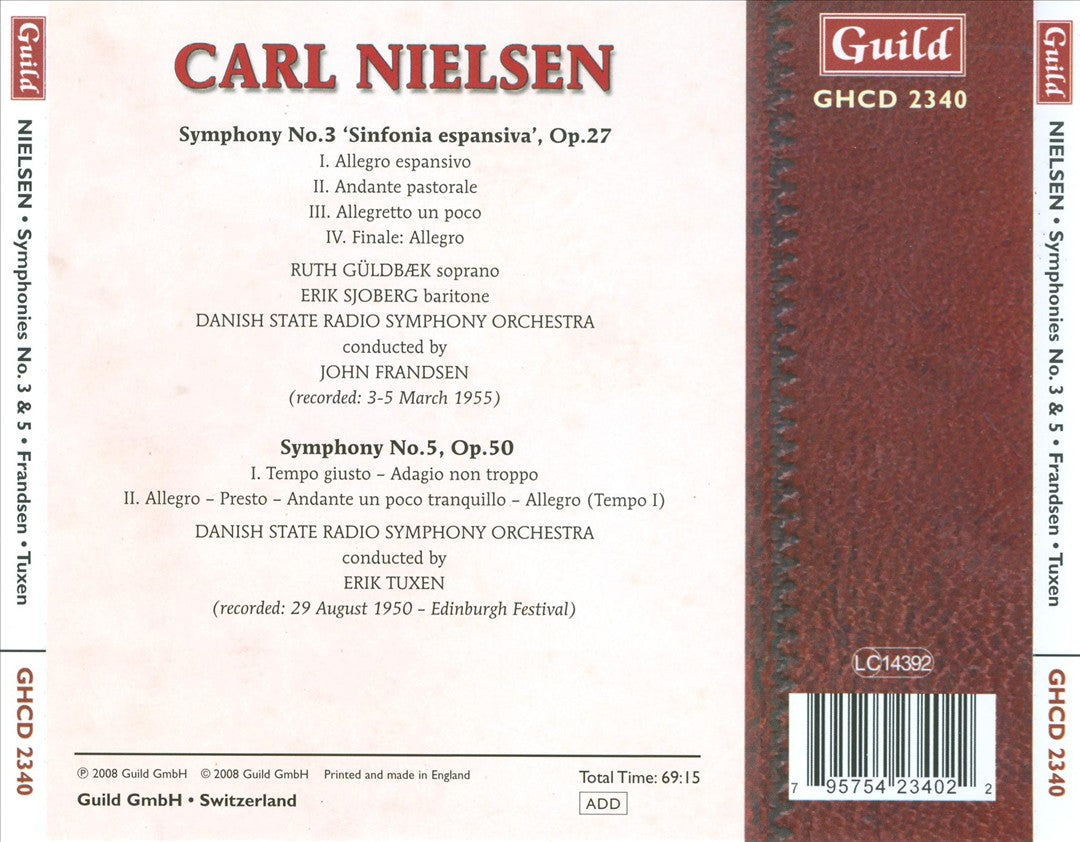 Schubert: Symphonies Nos. 3-5 - Scottish Chamber Orchestra, Dir. Dausgaard - CD