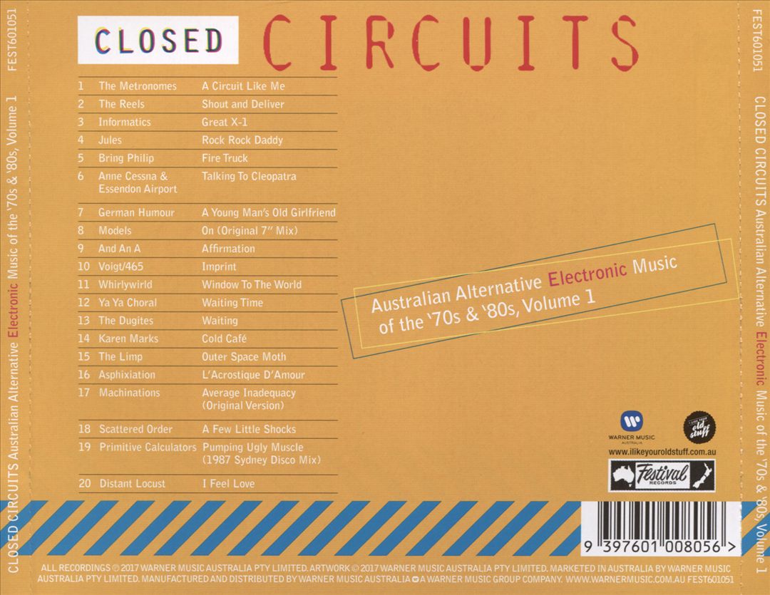 Closed Circuits: Australian Alternative Electronic Music of the 70s & 80s cover art