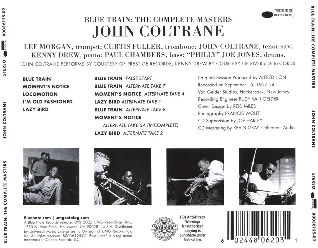 Blue Train: The Complete Masters cover art