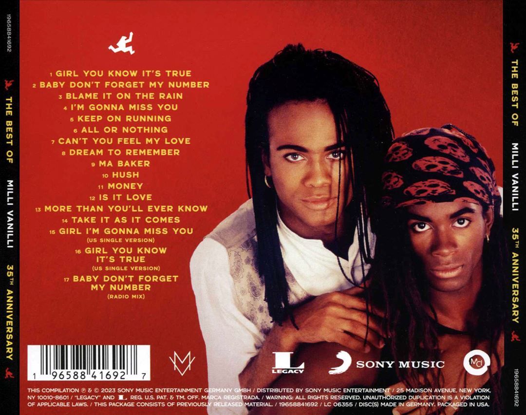 Best of Milli Vanilli: 35th Anniversary cover art