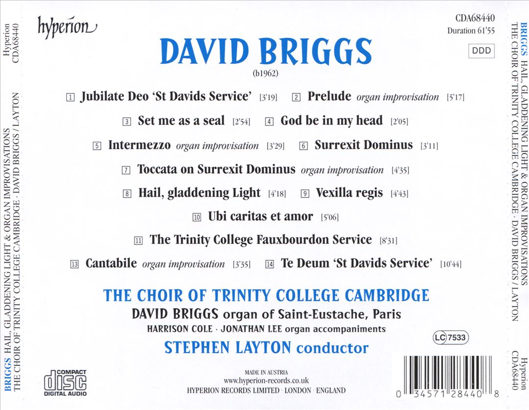 Briggs: Hail Gladdening Light cover art