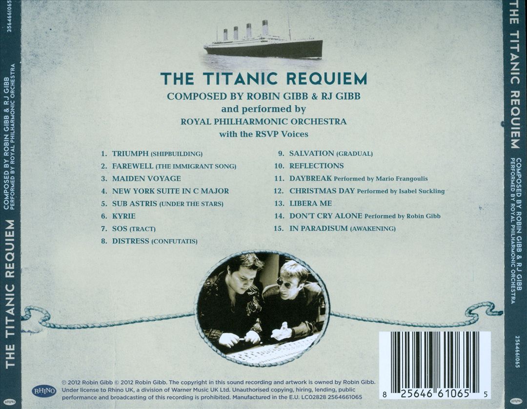Robin & RJ Gibb: The Titanic Requiem cover art