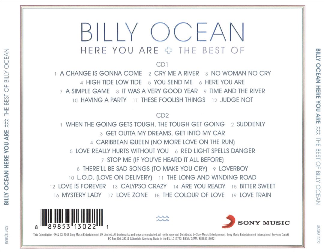 Here You Are/The Best of Billy Ocean cover art