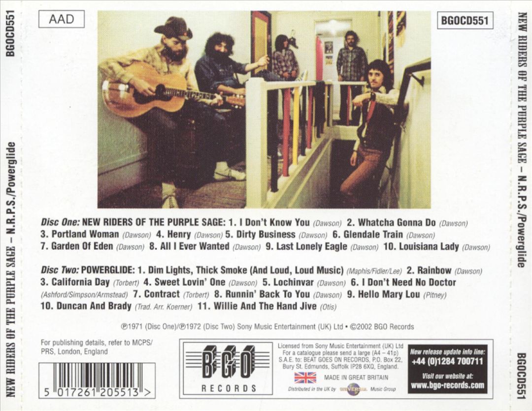 New Riders of the Purple Sage/Powerglide cover art