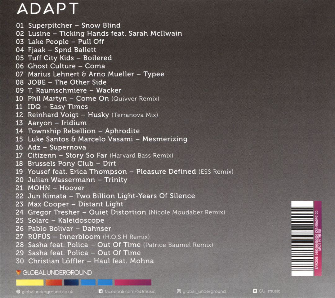Global Underground: Adapt cover art