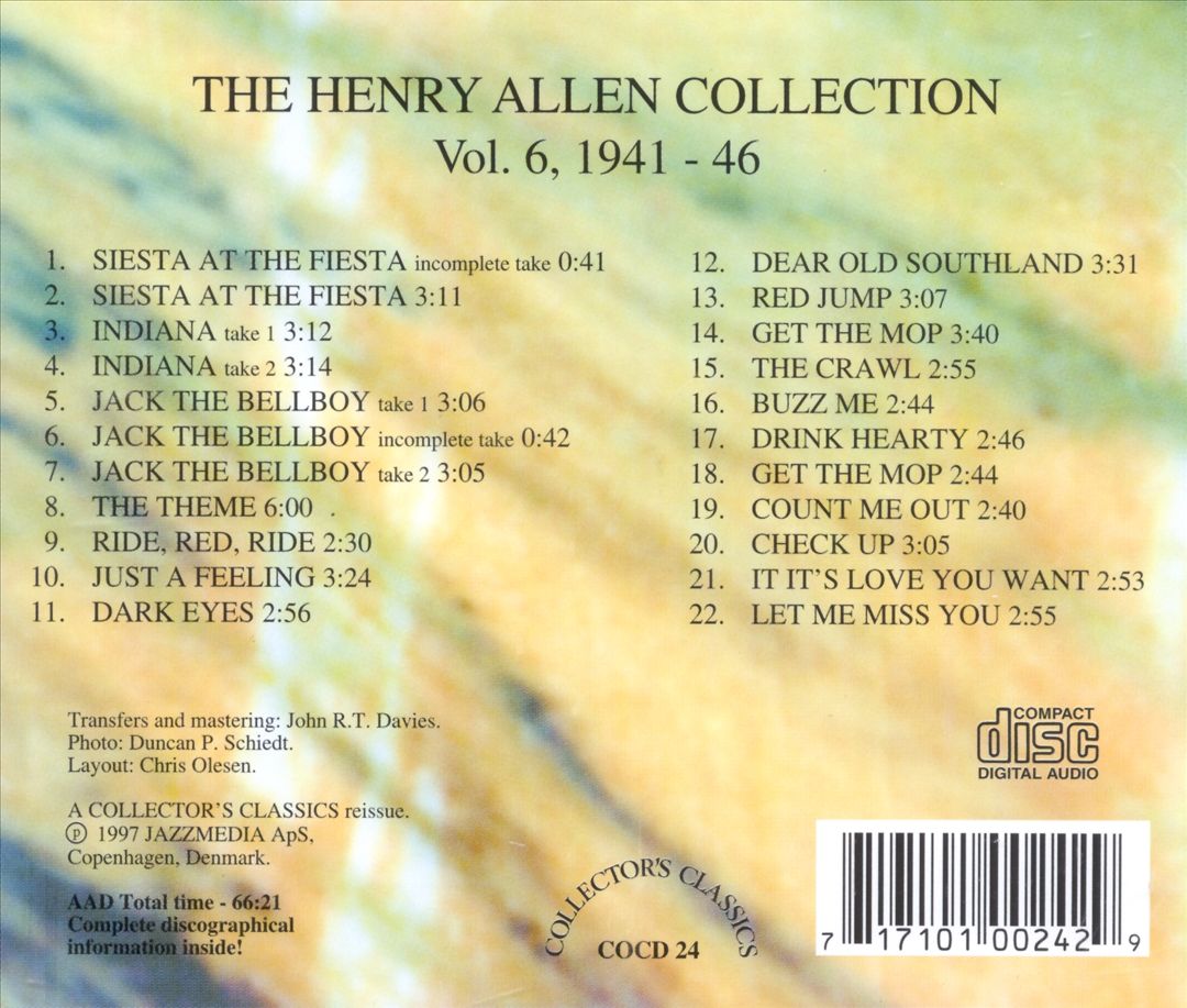 Henry Allen Collection, Vol. 6 (1941-1946) cover art