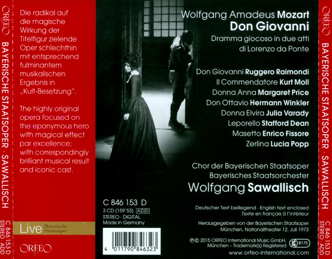 Mozart: Don Giovanni cover art