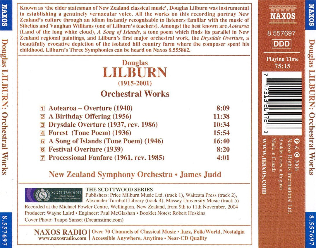 Douglas Lilburn: A Song of Islands; Aotearoa Overture; Forest cover art