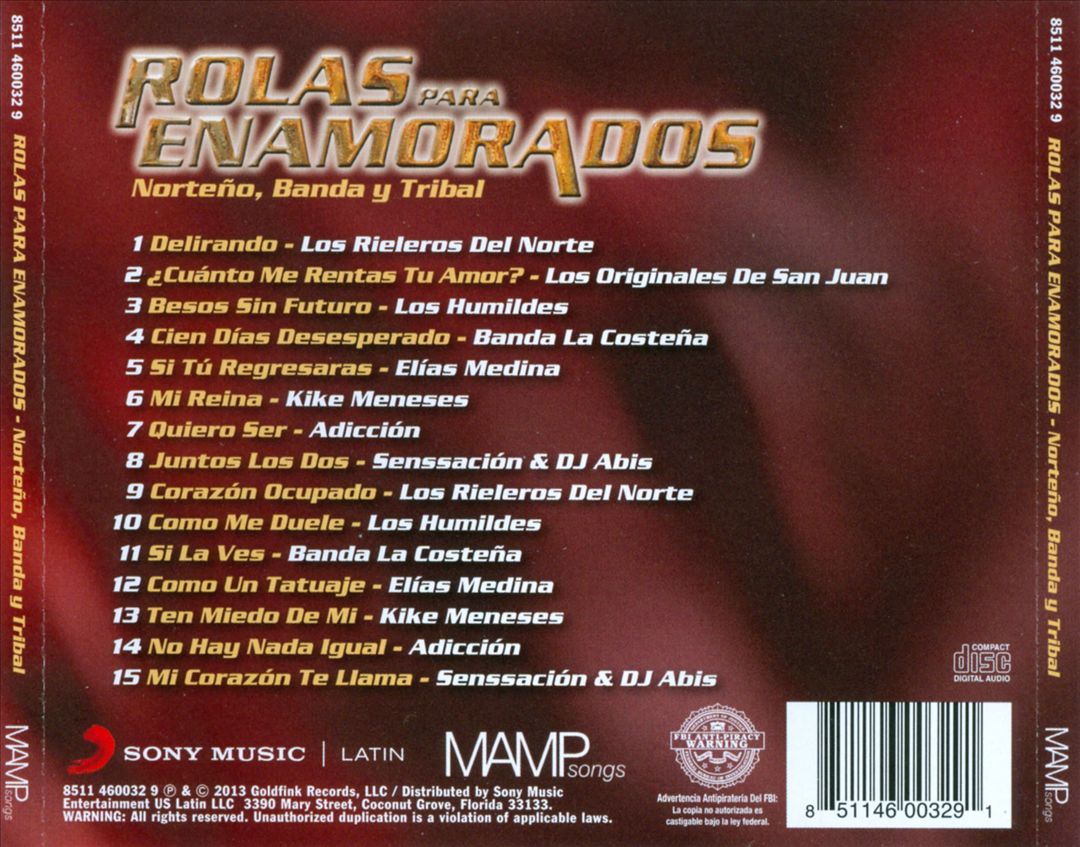 Rolas Para Enamorados: Norteño, Banda Y Tribal cover art