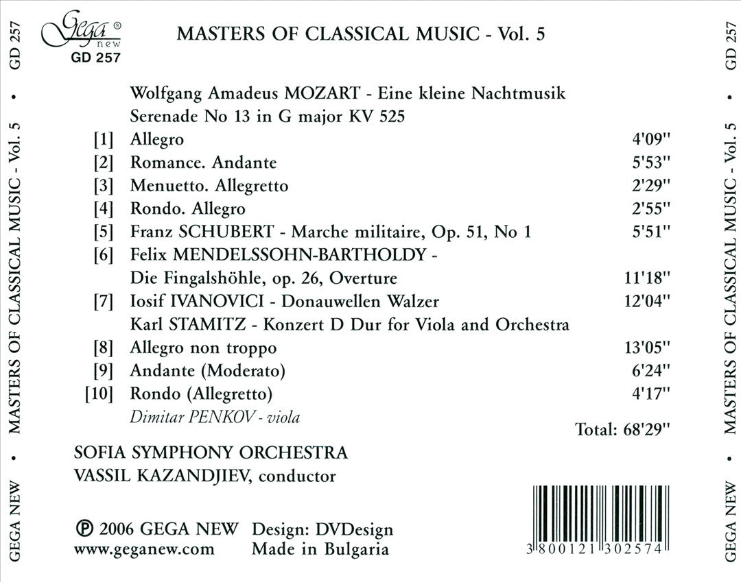 Masters of Classical Music, Vol. 5 cover art
