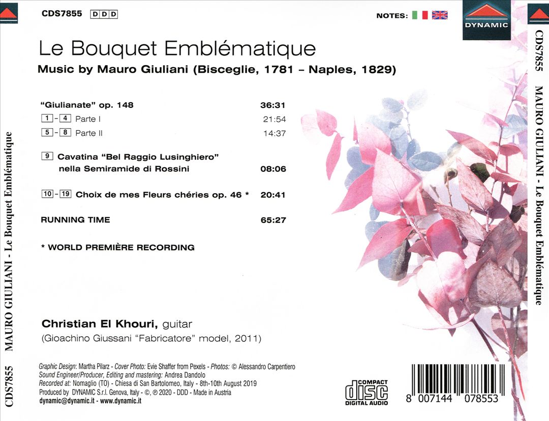 Mauro Giuliani: Le Bouquet Emblématique cover art