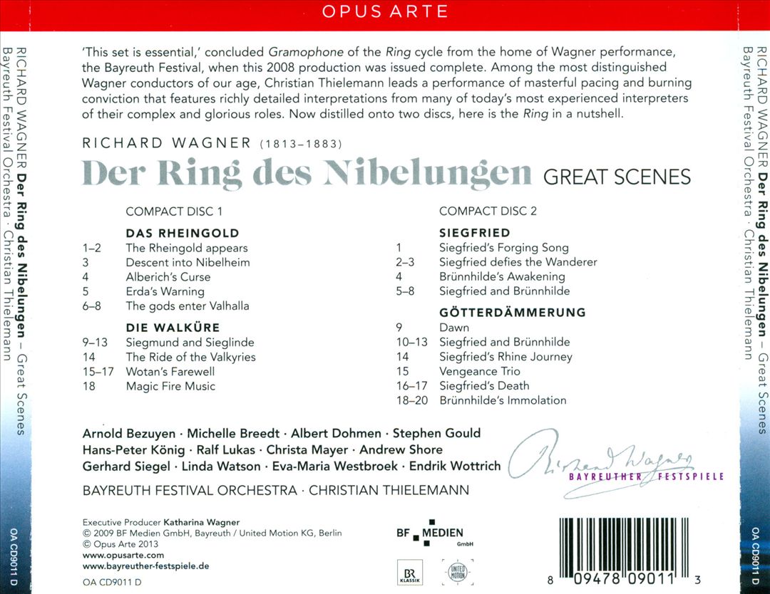 Richard Wagner: Der Ring des Nibelungen - Great Scenes cover art