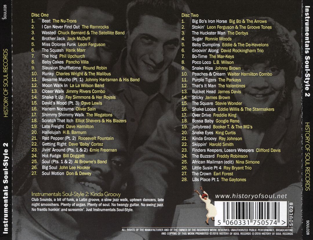Instrumentals Soul Style, Vol. 2 cover art