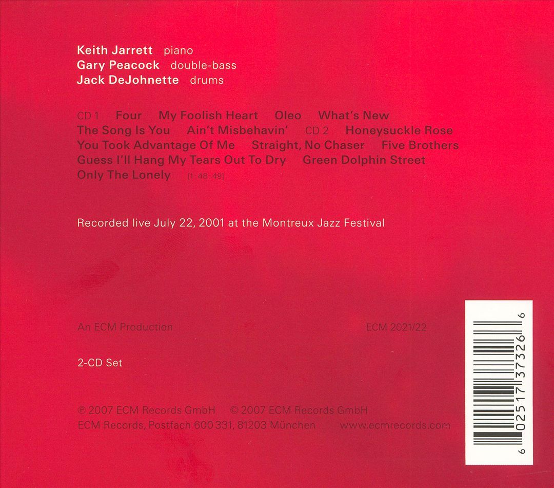 My Foolish Heart: Live at Montreux cover art