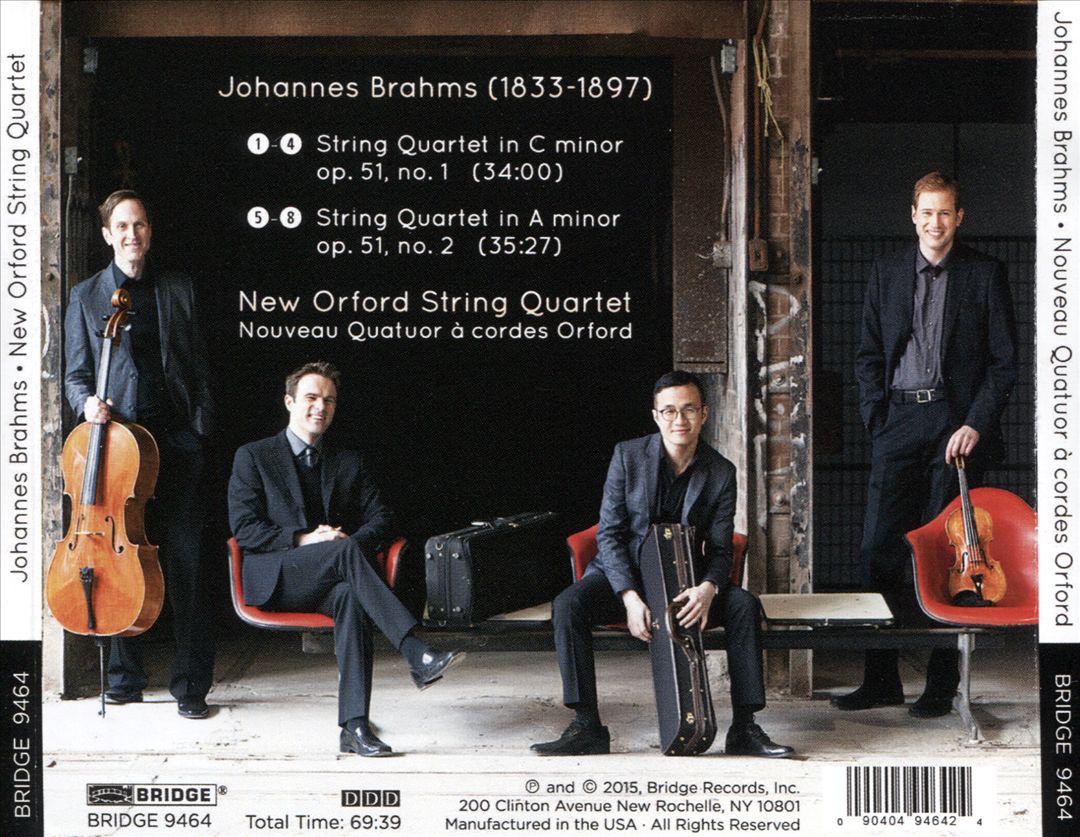 Brahms: String Quartets, Op. 51 Nos. 1 & 2 cover art