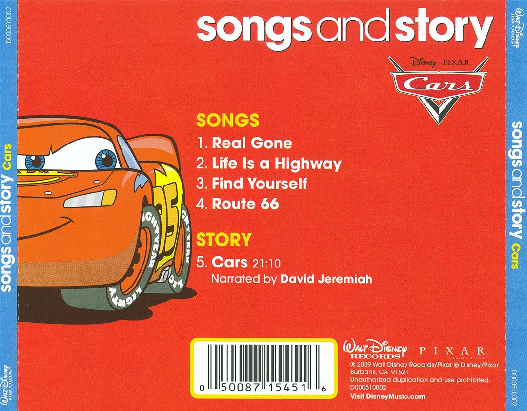 Songs and Story: Cars cover art