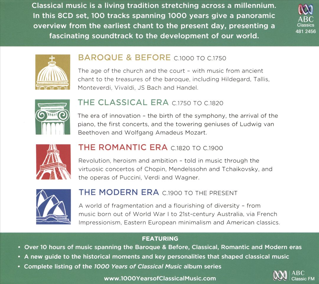 1000 Years of Classical Music: Our World in Sound cover art