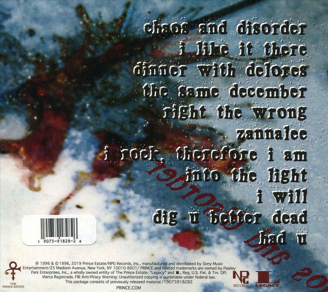 Chaos and Disorder cover art