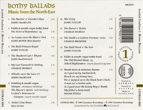 Bothy Ballads: Music from the Northeast cover art