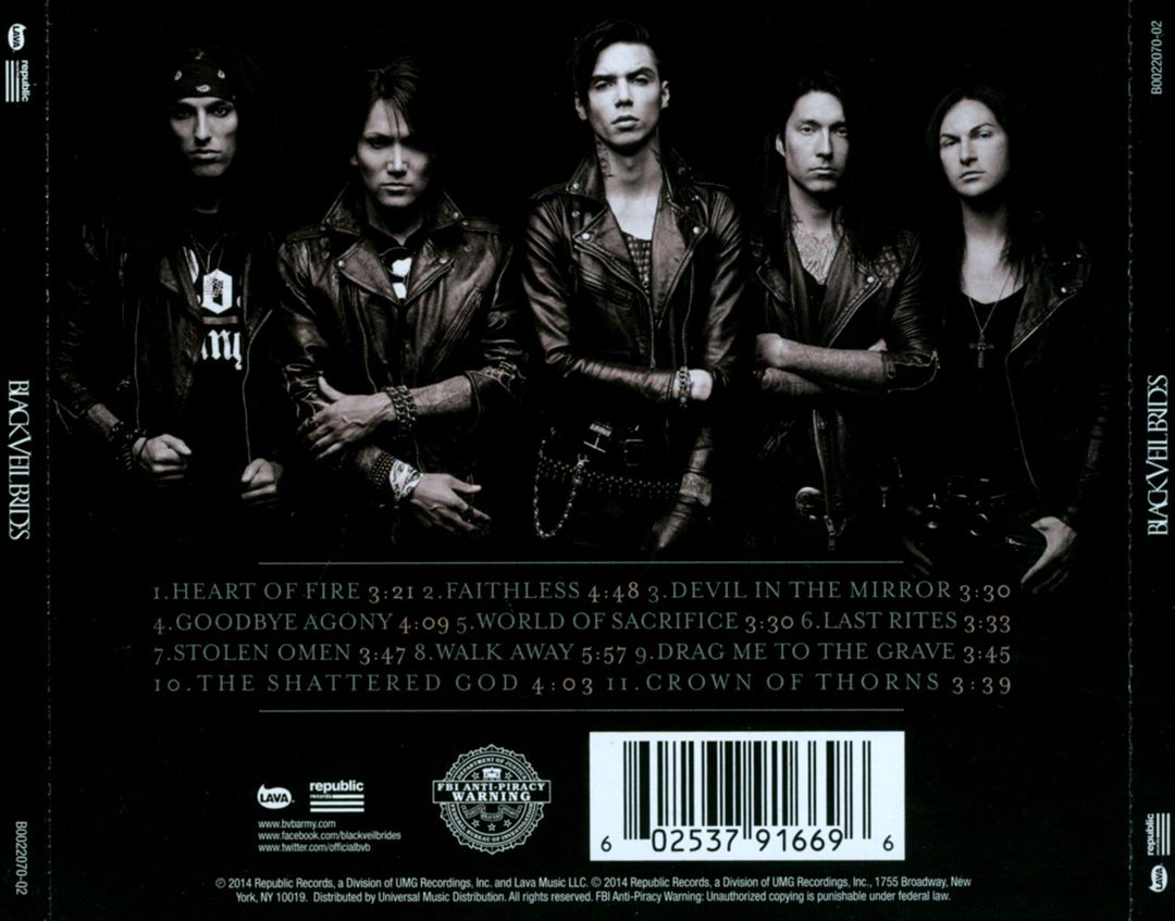 Black Veil Brides cover art