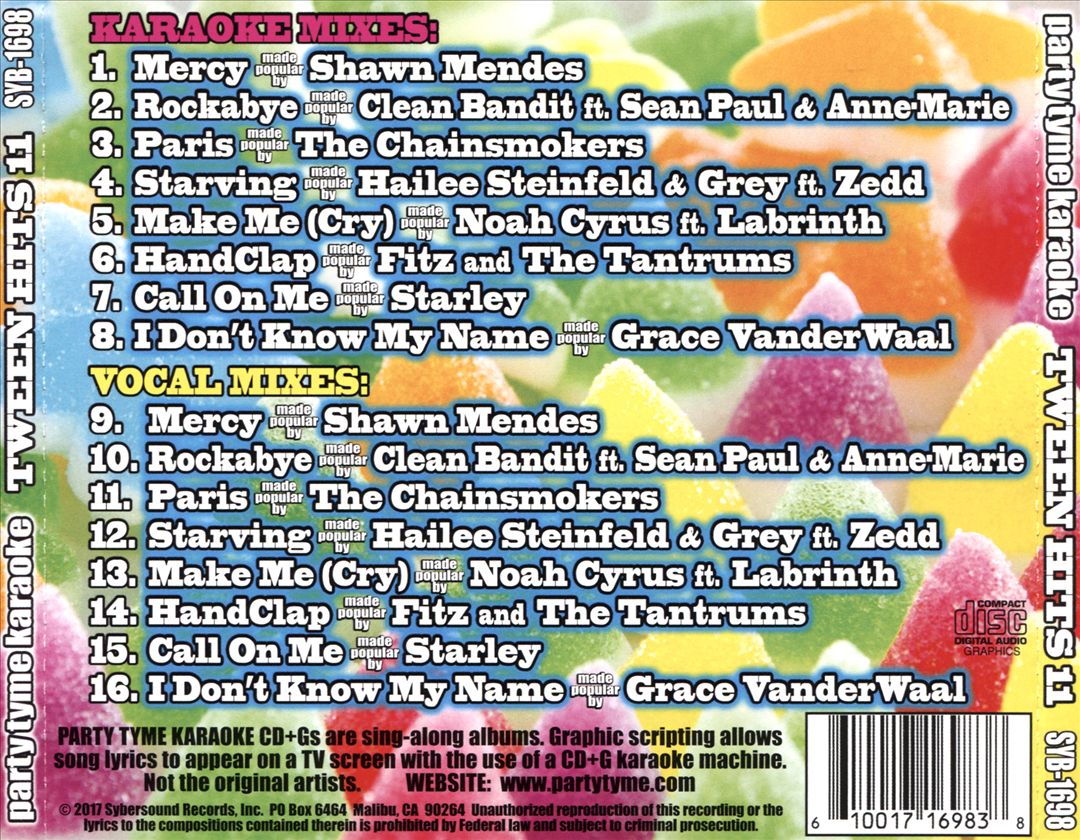 Party Tyme Karaoke: Tween Hits, Vol. 11 cover art