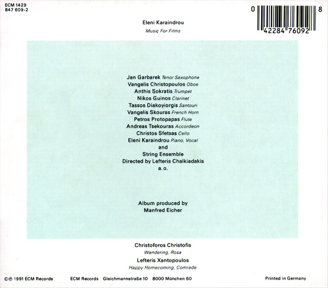 Music for Films cover art