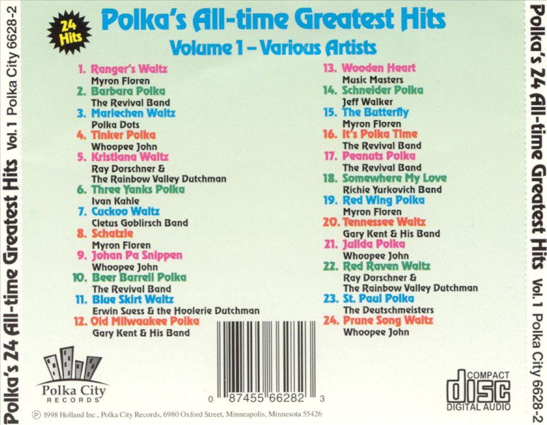 Polka's All Time Greatest Hits, Vol. 1 cover art