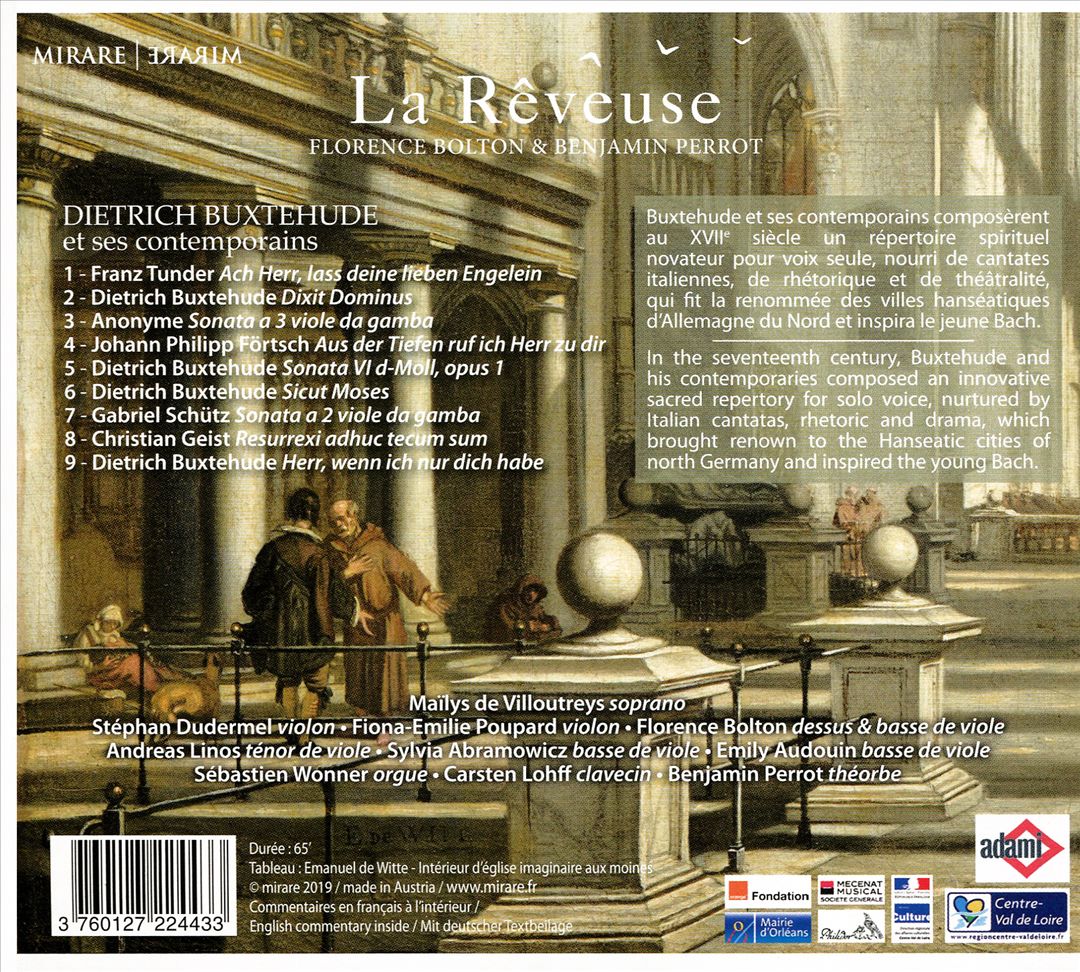 Buxtehude: Cantates pour voix seule - Manuscrits d'Uppsala cover art