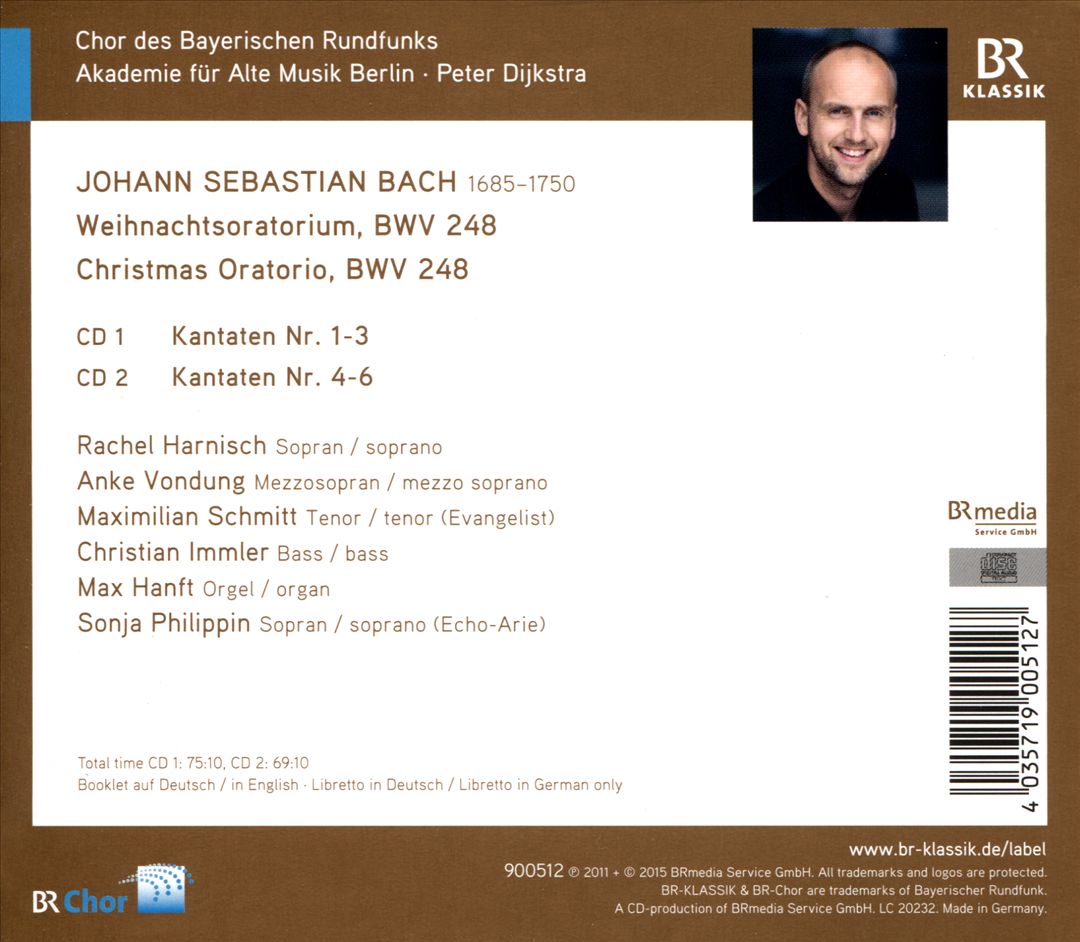 JOHANNSEBASTIANBACHWEIHNACHTSORATORIUM cover art
