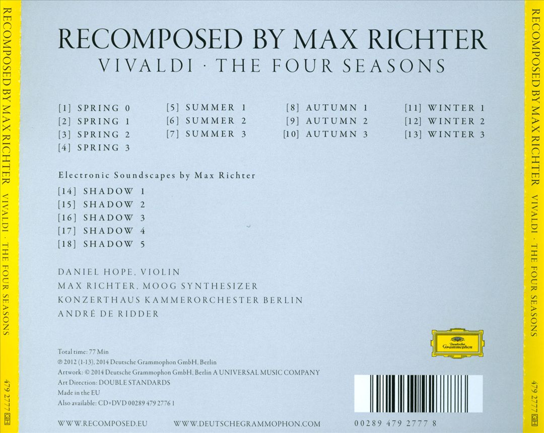 Recomposed by Max Richter: Vivaldi - The Four Seasons cover art
