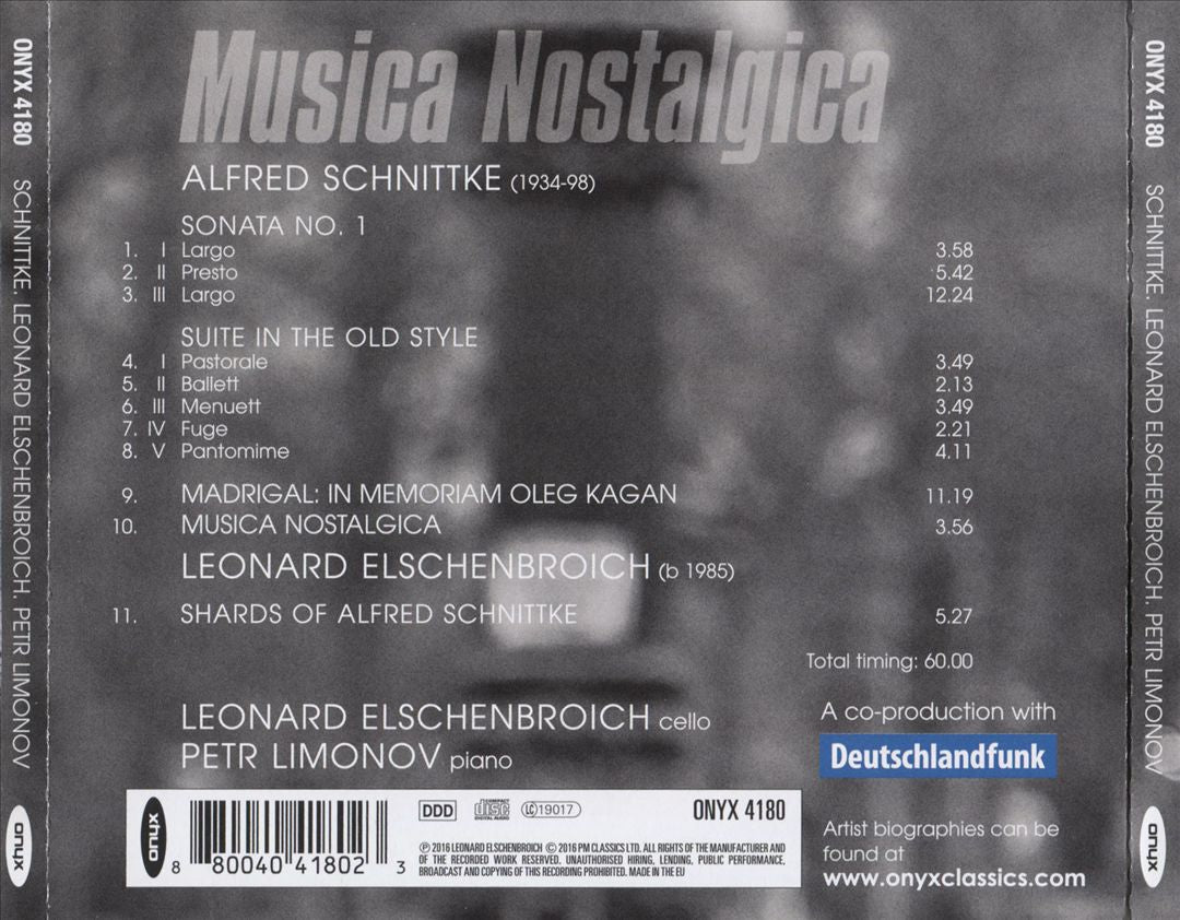 Alfred Schnittke: Musica Nostalgica cover art