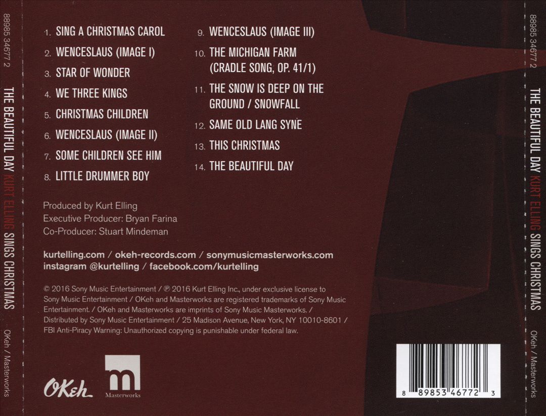 Beautiful Day: Kurt Elling Sings Christmas cover art