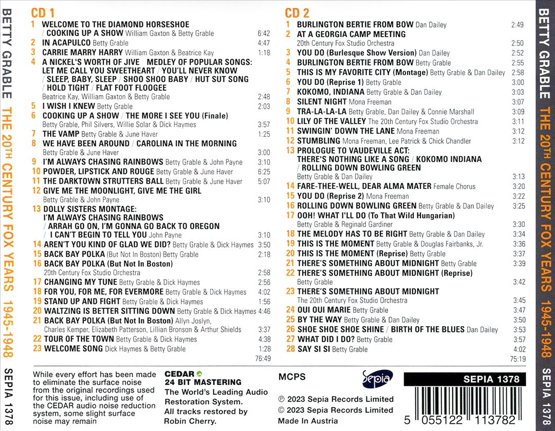 20th Century Fox Years, Vol. 2: 1945-1948 cover art