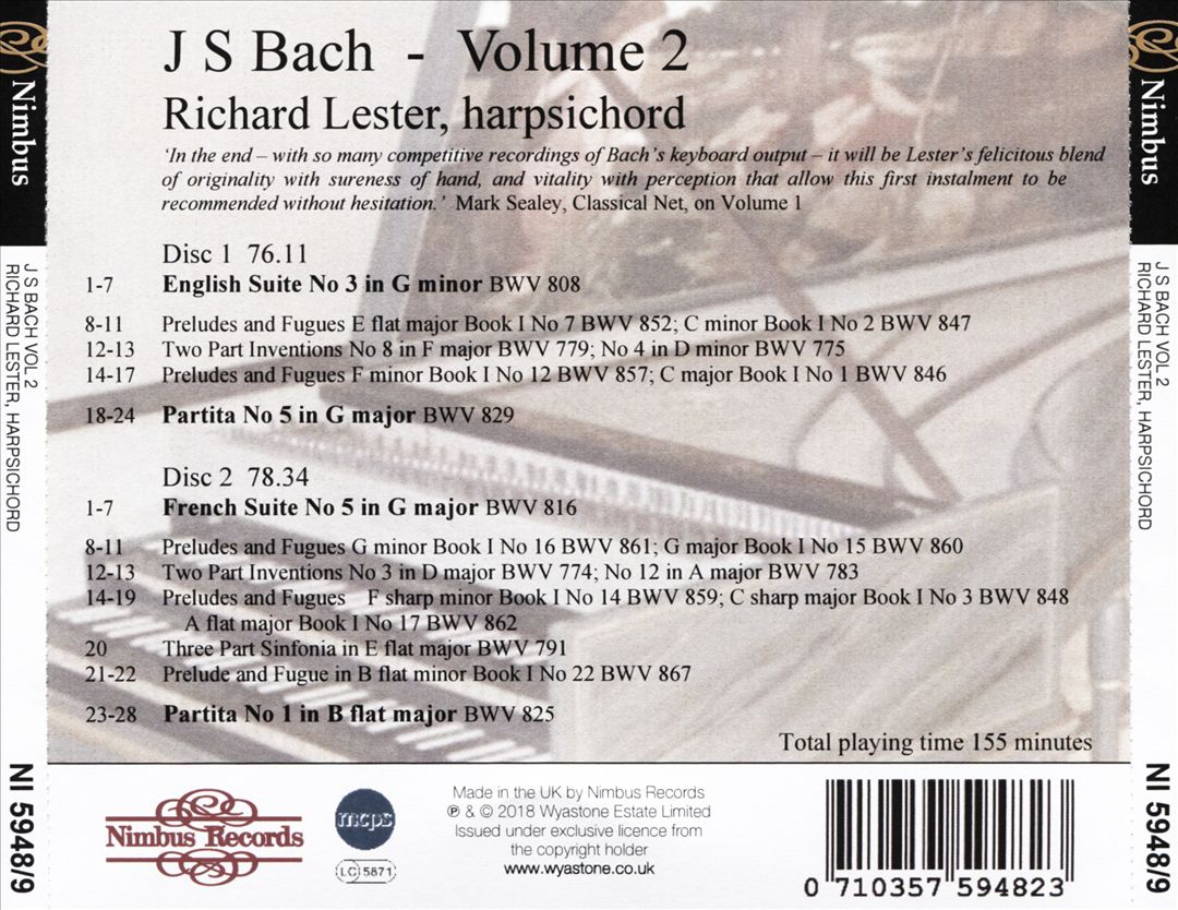 Bach 2 cover art