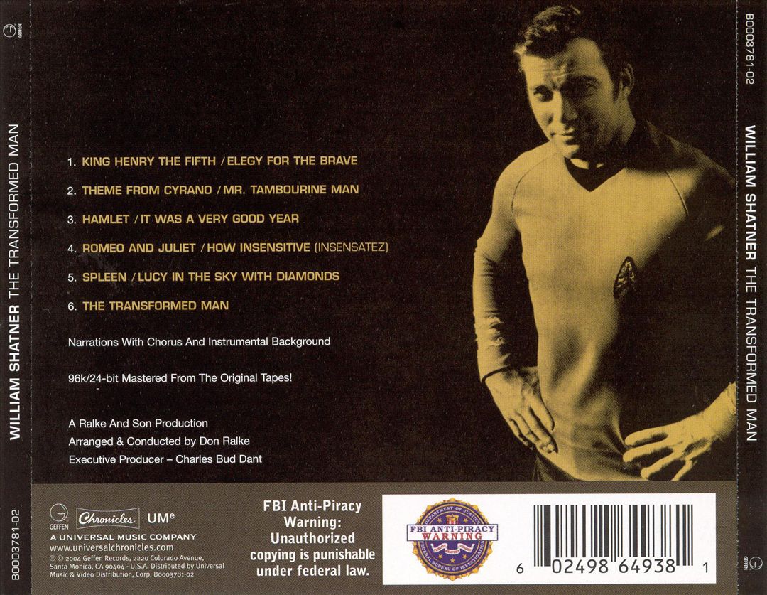 Transformed Man cover art
