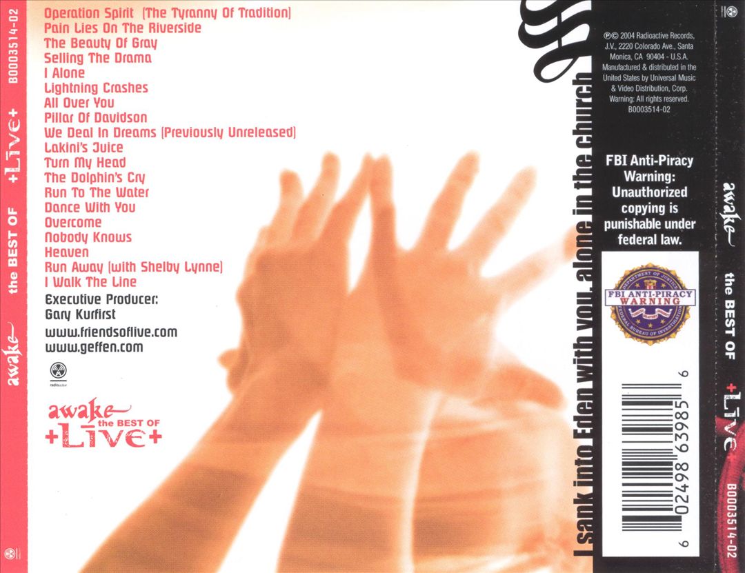 Awake: The Best of Live cover art