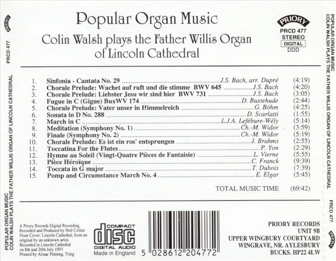 Popular Organ Music cover art