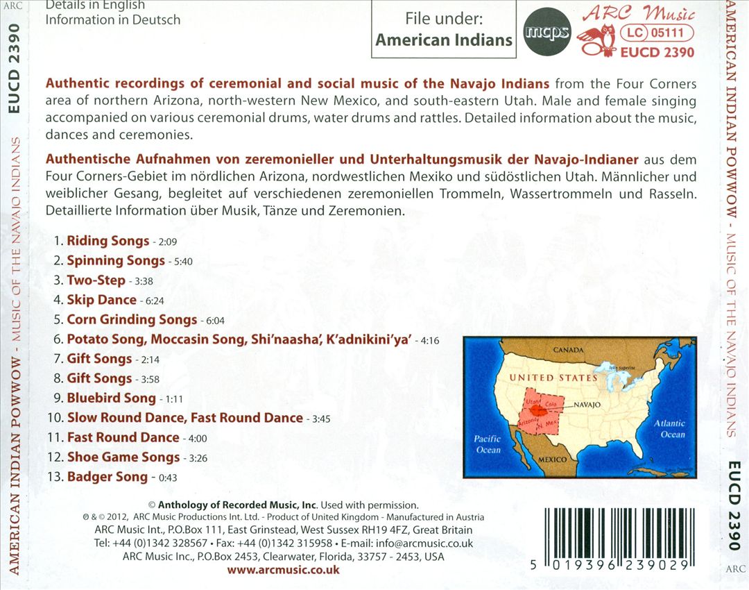 American Indian Pow Wow: Music of the Navajo Indians cover art